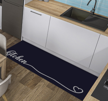 Vinyl Teppich Küche elegantes küchenskript - TenStickers
