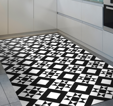 Vinyl Teppich Küche Geometrische Fliesen - TenStickers
