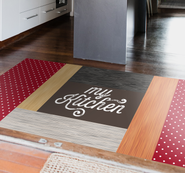 Vinyl Teppich Küche mein raum mit texturen - TenStickers