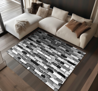 Vinyl Teppich Steinoptik realistisches kopfsteinpflaster - TenStickers