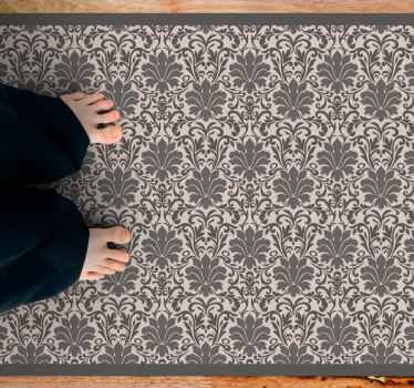 Vinyl Teppich Steinoptik elegantes damastmuster - TenStickers