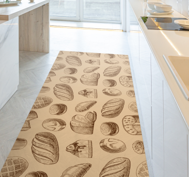 Vinyl Teppich Steinoptik eleganz von backwaren - TenStickers
