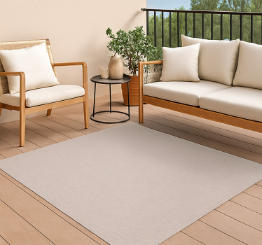 Vinyl Teppich Terrasse dezente leinenbindung - TenStickers
