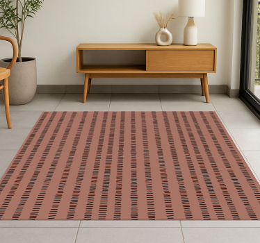 Vinyl Teppich Terrasse strichliniendesign - TenStickers