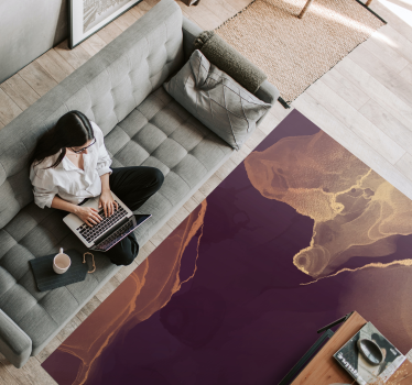 Vinyl Teppich Textur abstrakte topographie - TenStickers