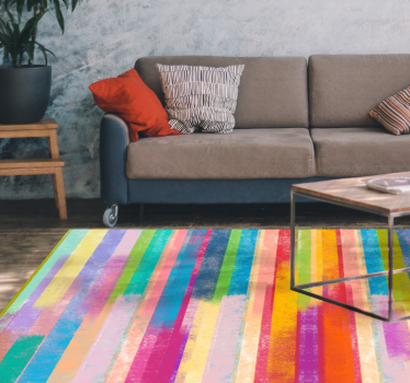 Vinylteppich Holzoptik lebendige streifenmotive - TenStickers