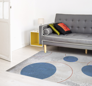 Vinyl Teppich geometrisch raues Muster - TenStickers