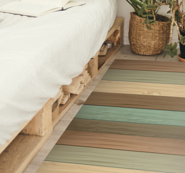 Vinylteppich Holzoptik mehrfarbige bretter - TenStickers