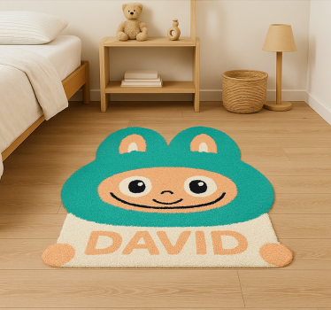 Vinyl Teppich Kinderzimmer türkisfarbene labubu - TenStickers