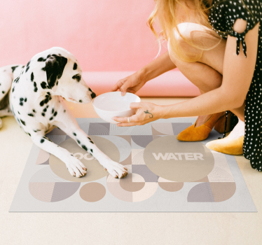Vinylteppich Tier Matte mit Name - TenStickers