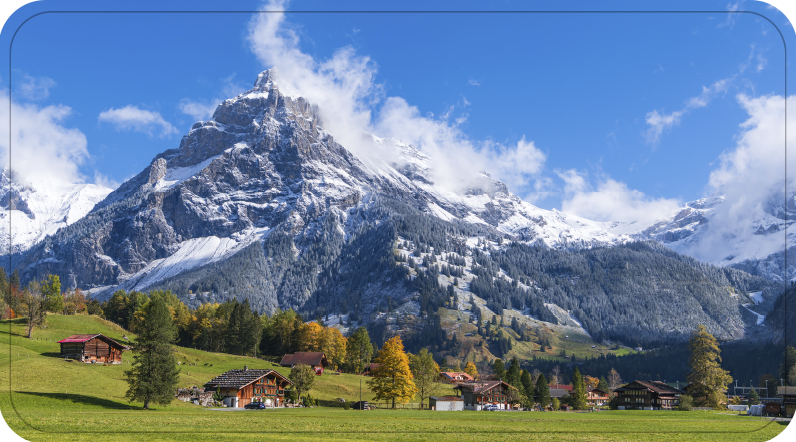 Vinyl Teppich Bad alpenblick - TenStickers