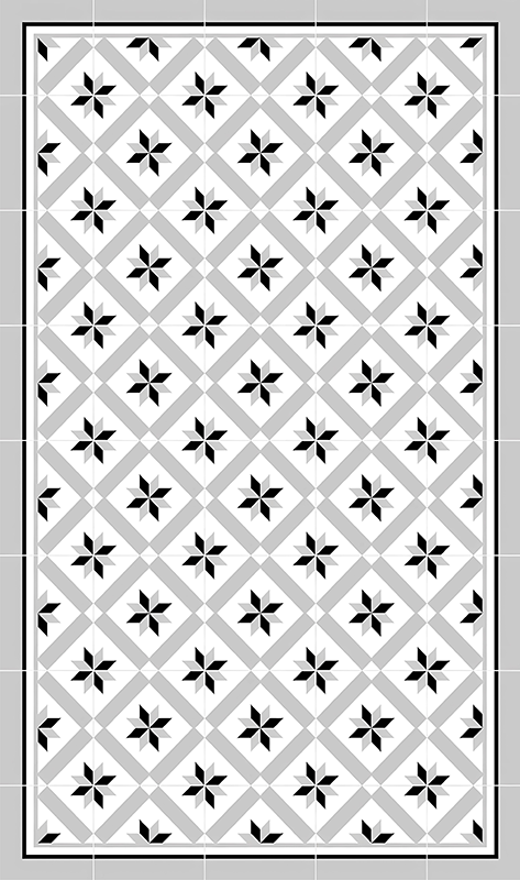 Vinyl Teppich Küche hydraulisch grau - TenStickers