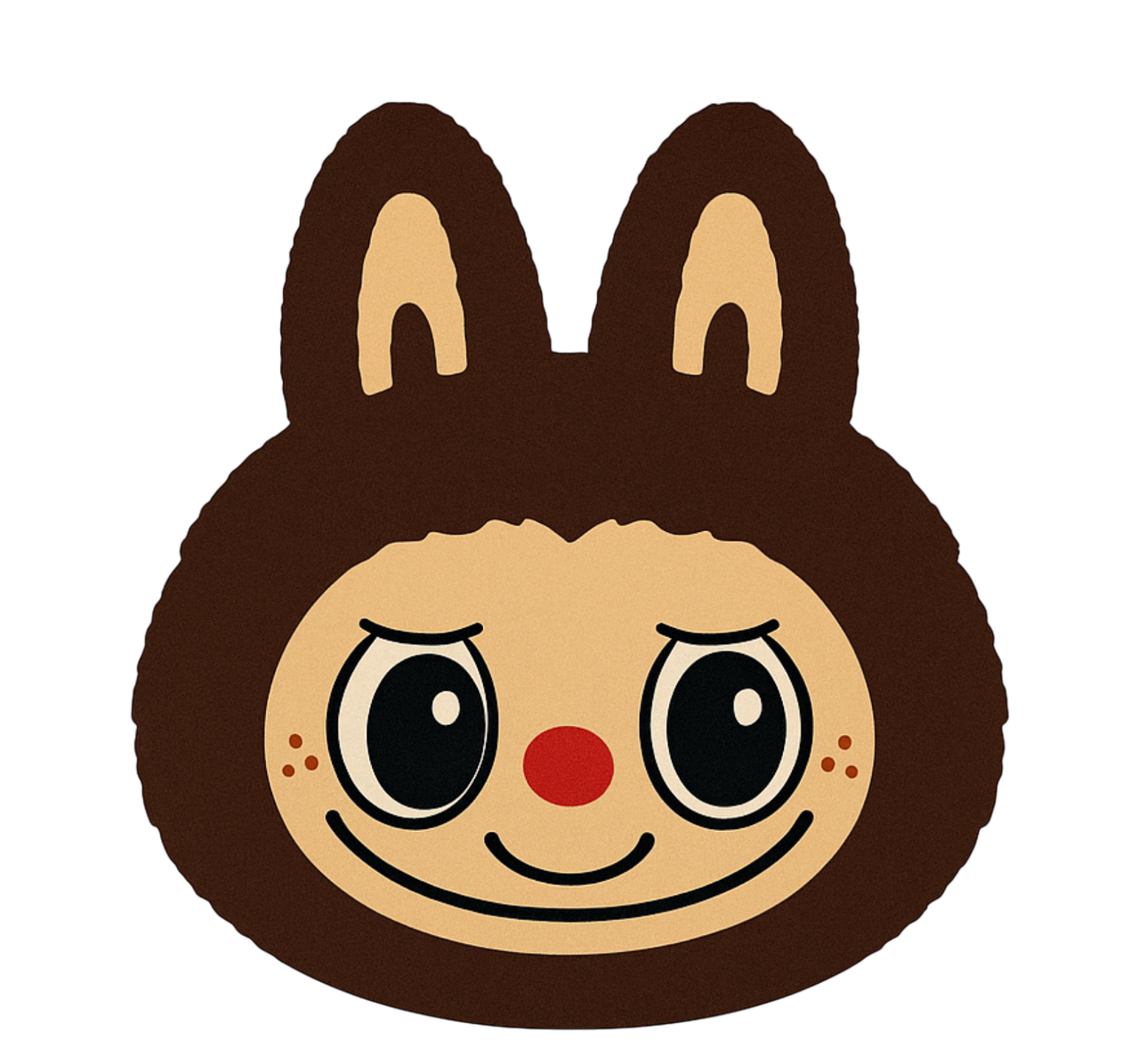 Vinylteppich kindlich braunes labubu-design - TenStickers