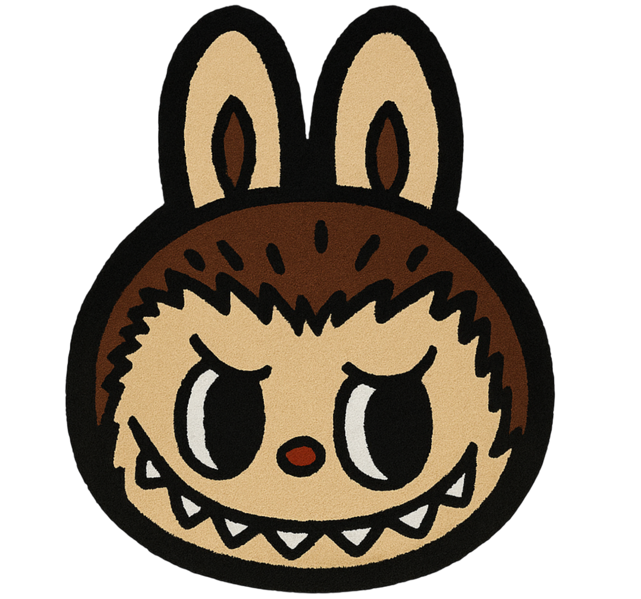 Vinylteppich kindlich klassisches braunes labubu - TenStickers