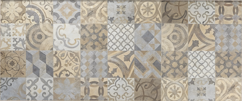 Vinyl Teppich Mosaik cementine arancioni - TenStickers