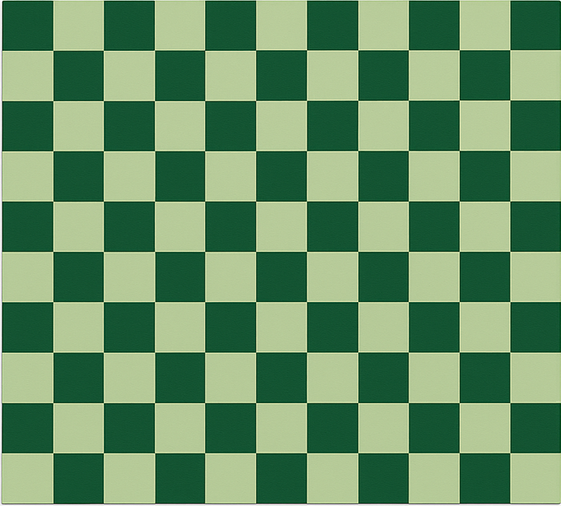 Vinyl teppich geometrisch grünes schachbrett - TenStickers