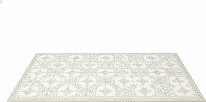 Vinyl teppich küche klassisches vanille - TenStickers