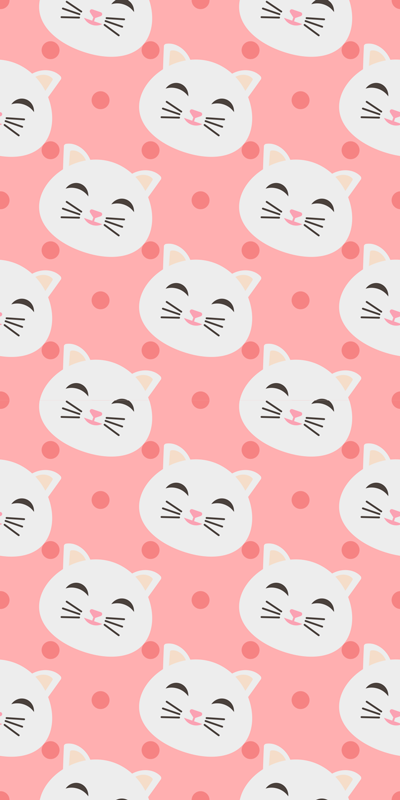 Vinyl teppich tiere mit lustigen kleinen katzen - TenStickers