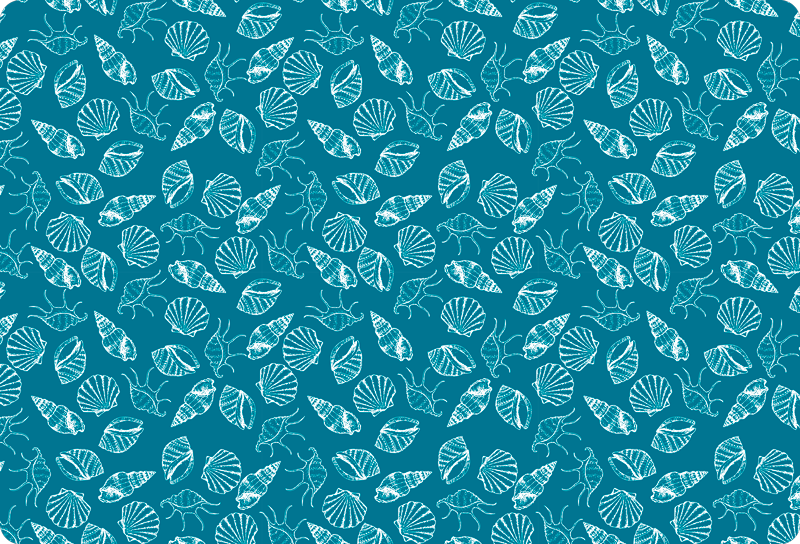 Vinyl teppich tiere muscheltiere - TenStickers