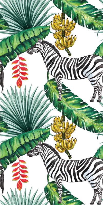 Vinyl teppich tiere mit naturmuster - TenStickers