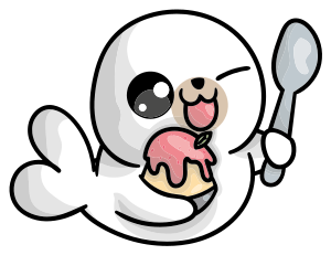 Vinyl teppich tiere mit anime baby robbe - TenStickers