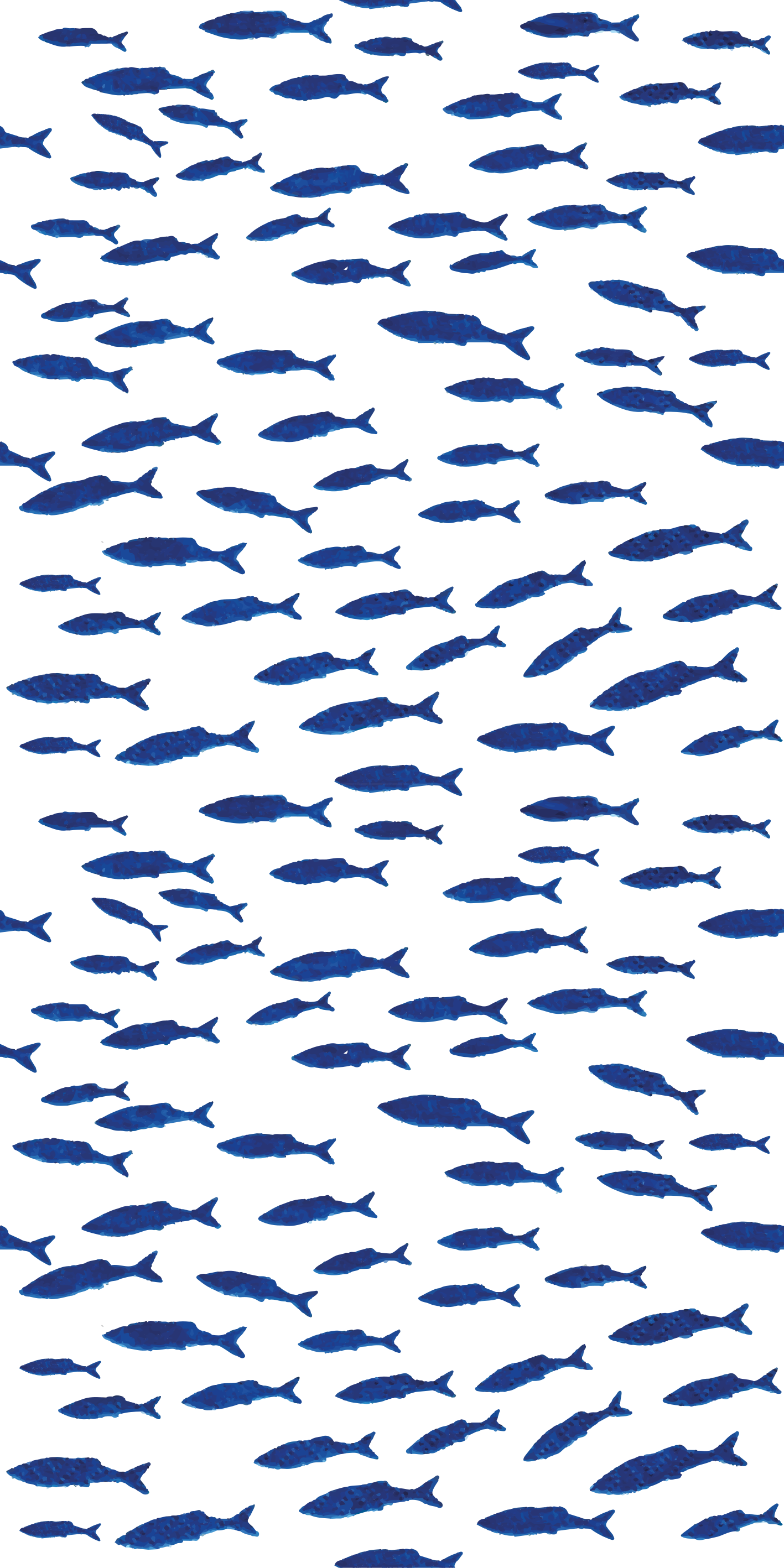 Vinyl teppich tiere mit blauem fischmuster - TenStickers