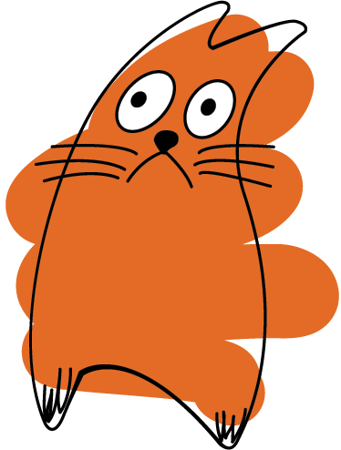 Vinyl teppich tiere orangefarbene silhouette - TenStickers