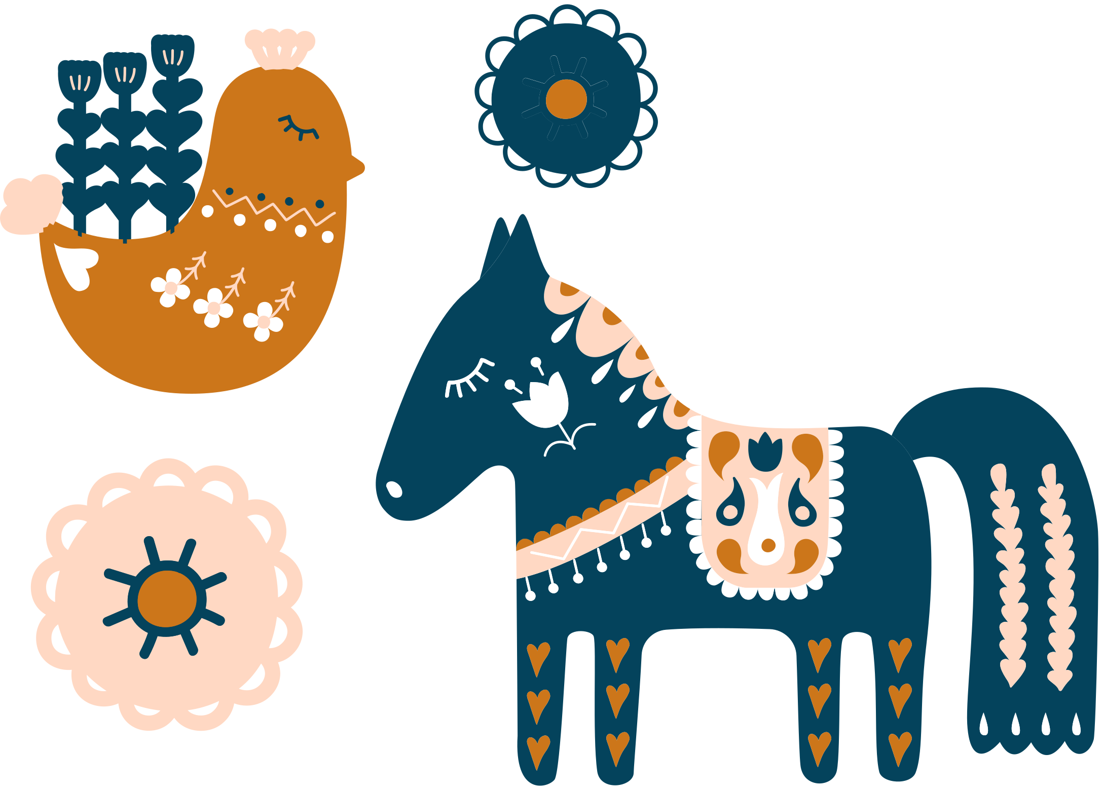 Vinyl teppich tiere bunte volksmotive - TenStickers