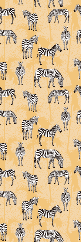 Vinyl teppich tiere mit zebramuster - TenStickers
