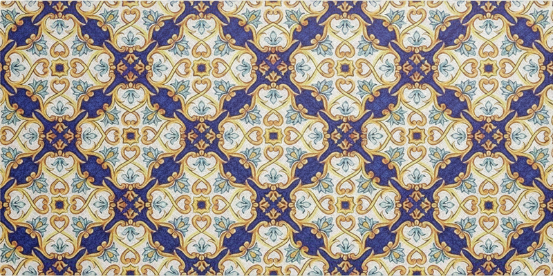 Vinyl teppich küche regal mittelmeer - TenStickers