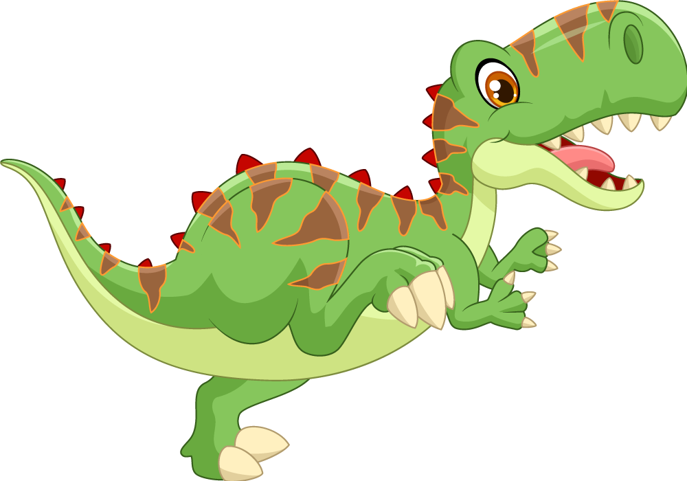 Vinyl teppich tiere freundlicher dinosaurier - TenStickers