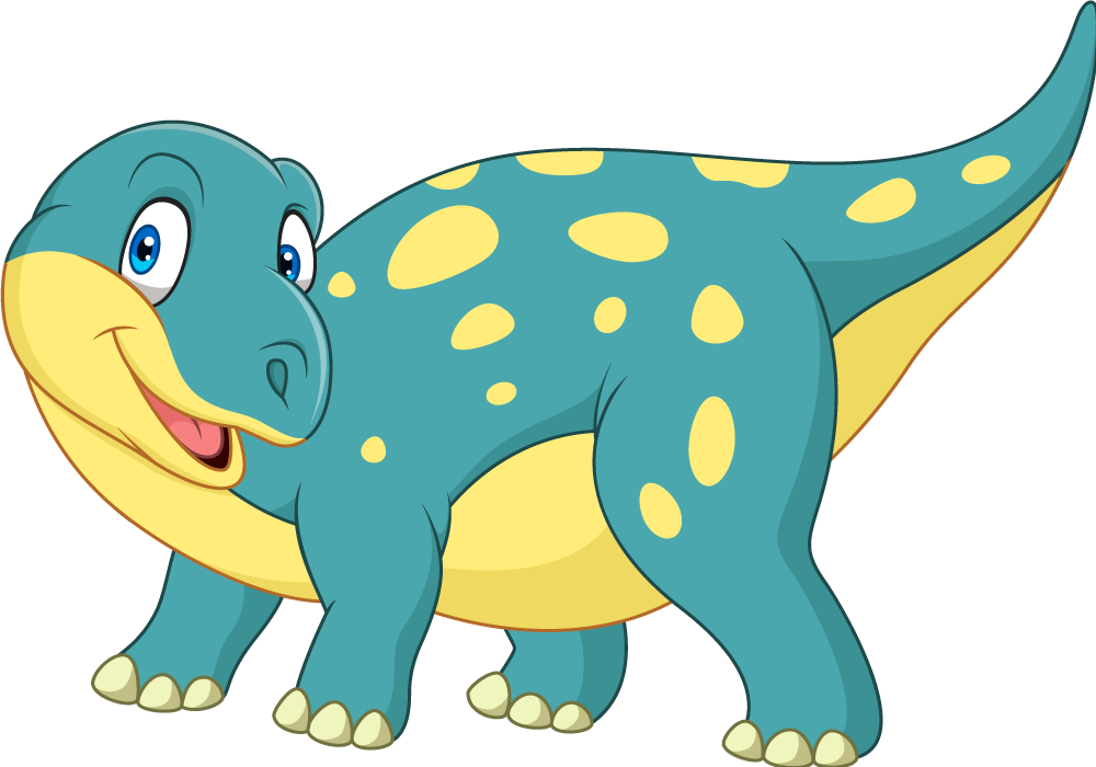 Vinyl teppich tiere fröhlicher animierter dinosaurier - TenStickers