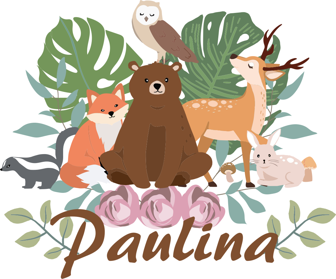 Vinyl teppich tiere waldtiere versammlung - TenStickers