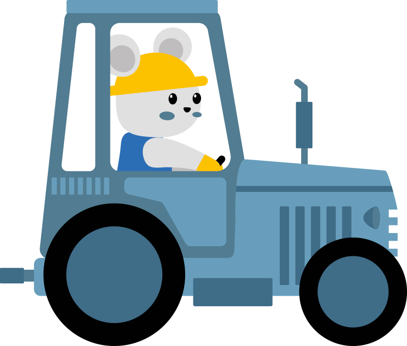 Vinyl teppich tiere süßer bär bauer - TenStickers