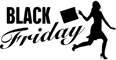 Vinyl teppich black friday für frauen beim einkaufen - TenStickers