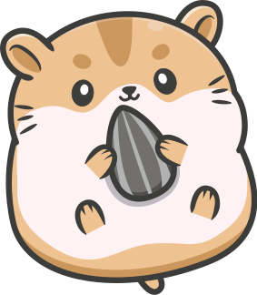 Vinyl teppich tiere mit niedlichem hamster-motiv - TenStickers