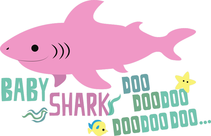 Vinyl teppich tiere mit baby shark liedtext - TenStickers