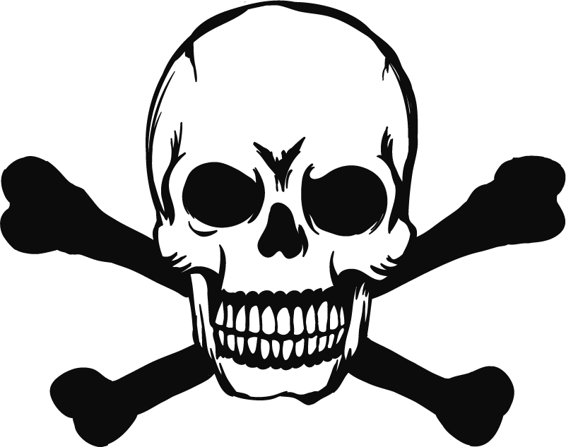 Vinyl teppich halloween totenkopf für auto - TenStickers