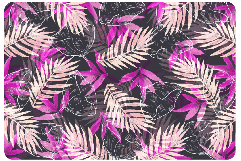 Vinyl teppich blumen exotische blumen - TenStickers