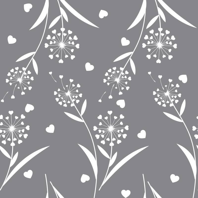 Vinyl teppich blumen weiße löwenzähne - TenStickers