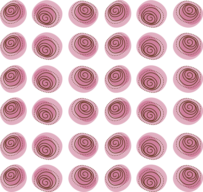 Vinyl teppich blumen in pinkem blumenmuster - TenStickers