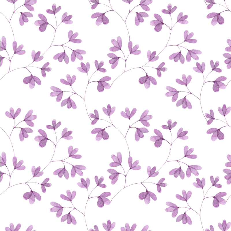 Vinyl teppich blumen im pinken blattdesign - TenStickers