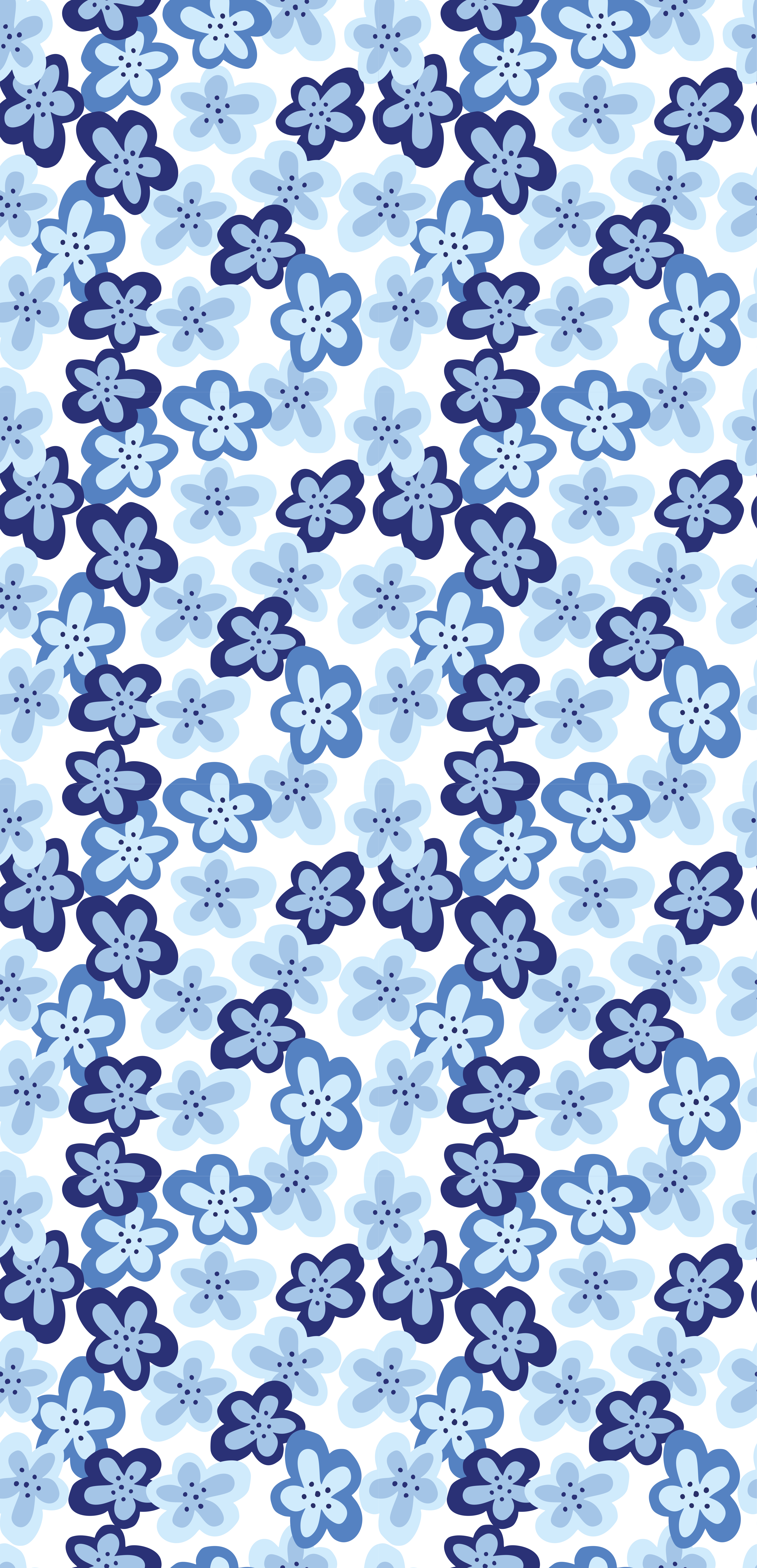 Vinyl teppich blumen im nordischen blumenmuster - TenStickers