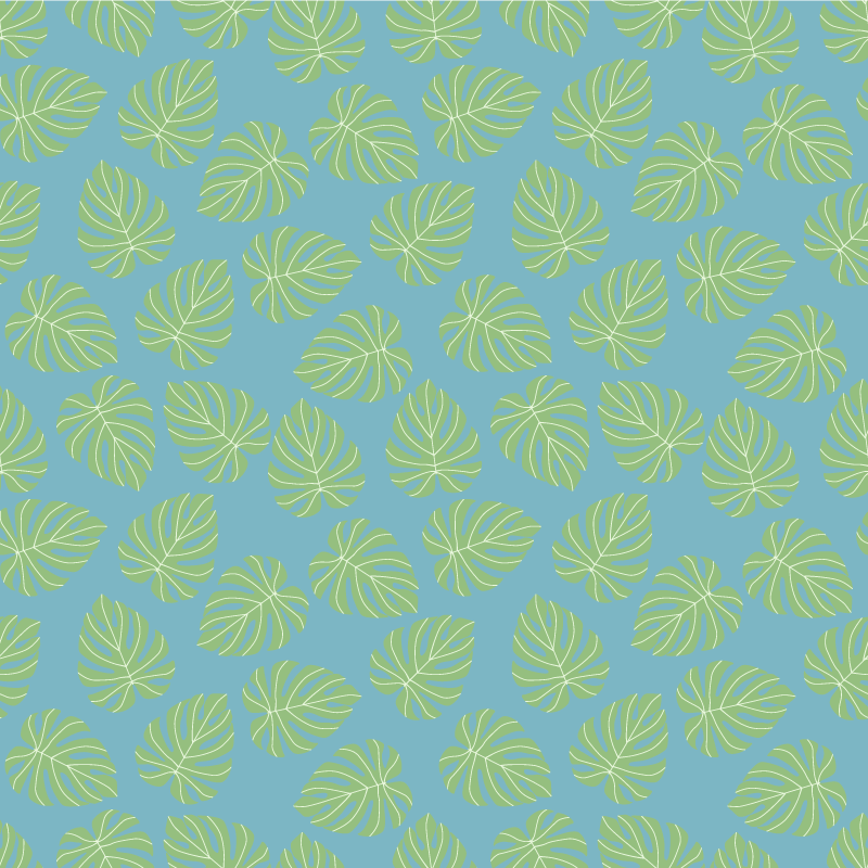 Vinyl teppich blumen im design sommergrün - TenStickers