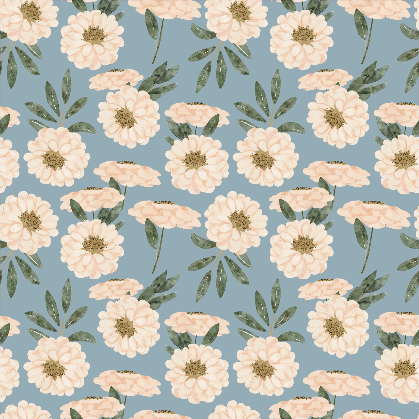 Vinyl teppich blumen mit exotischer farbauswahl - TenStickers