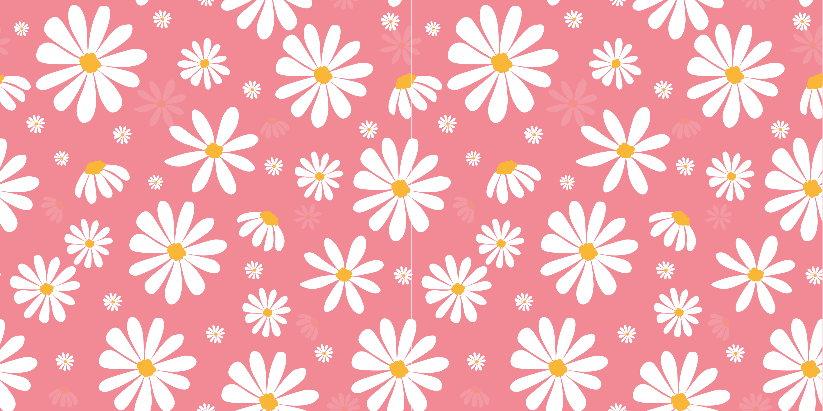 Vinyl teppich blumen mit vintage gänseblümchen - TenStickers