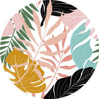 Vinyl teppich blumen bunt abstraktes blumenmuster - TenStickers