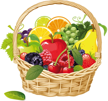 Vinyl teppich küche obstkorb - TenStickers