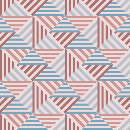 Vinyl teppich esszimmer mit abstrakter geometrie - TenStickers