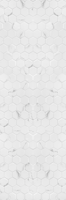 Vinyl teppich küche elegante graue hexagonfliesen - TenStickers